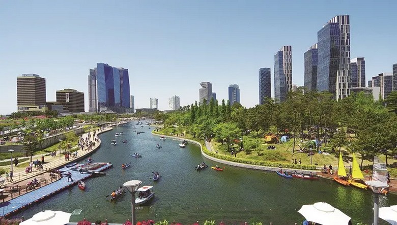  Công viên Jayu nhìn toàn cảnh cảng Incheon từ trên cao