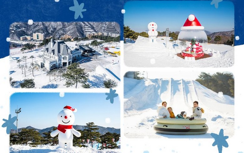 So sánh đường trượt và khung cảnh giữa Yongpyong, Vivaldi Park và High1